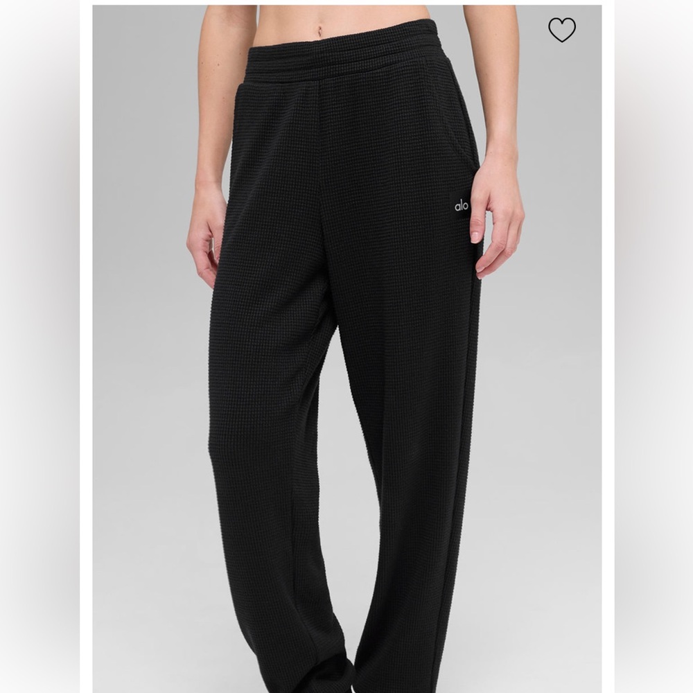 ALO Yoga Textured Black Women’s Joggers NWT Size XS